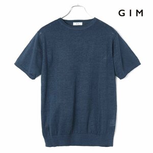 ◆【GIM(ジム)/春夏/オーガニックリネン12G半袖クルーネックニット】[gim2380095-L]