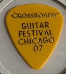 エリック・クラプトン Eric Clapton ギター ピック 送料無料 CROSSROADS GUITAR FESTIVAL CHICAGO 07 ERNIE BALL イエロー