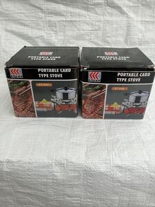 未使用品◎ KOVAR PORTABE CARD TYPE STOVE ZT-202 ソロストーブ コンロ キャンプ バーベキュー ポータブル ストーブ カセットコンロ