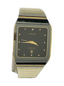 RADO◆DIASTAR/クォーツ腕時計/アナログ/-/BLK/SLV/152.0366.3