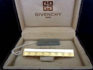 ◎№5429◎■良品タグ付■ジバンシイ「ロゴ柄」【GIVENCHY】 【ゴールド】■ネクタイ ピン♪