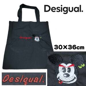 【非売品】Desigual. 機械刺繍 ミッキーマウス エコバッグ 綿100％　デシグアル