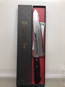 一刀流 牛刀 包丁 210mm 霞流し VG10 V金10号 ダマスカス