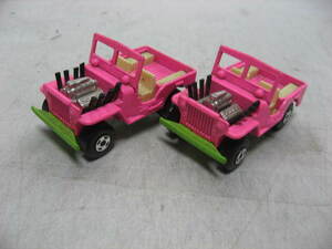 MATCHBOX　マッチボックス　SUPERFAST　No.2 JEEP HOT ROD　1971　LESNEY　MADE IN ENGLAND　ミニカー　ビンテージ　2台セット