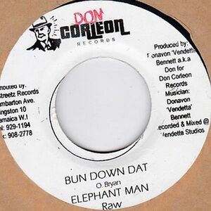 Epレコード　ELEPHANT MAN / BUN DOWN DAT (GOOD TO GO)