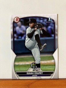 【2023 Bowman Draft】BD-37 Isaiah Coupet Colorado Rockies