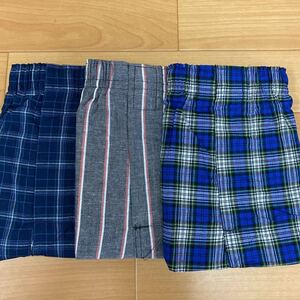 M ヘインズ Hanes トランクス 3枚組 抗菌防臭加工 前開き メンズ　アンダーウェア インナー 肌着下着 男子 中学生 高校生