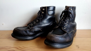 433◆レッドウィング REDWING 8133 スーパーソール size5 1/2D 5.5 (23.5㎝位)黒 ブラック ワークブーツ モック 中古 USED ジャンク品