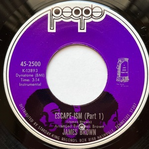 【試聴 7inch】James Brown / Escape-ism 7インチ 45 muro koco フリーソウル Pete Rock & C.L. Smooth Public Enemy Rare Groove