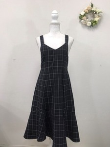 2182　【　JILL STUART　】　ジャンパースカート　サイズ：Ｍ　　色：ブラック柄入り