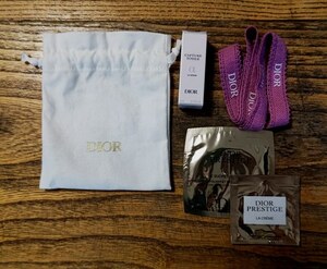 未使用品　DIOR / ディオール　きんちゃく　巾着　&　美容液 5ml.他　全５品　　　売り切り　!!