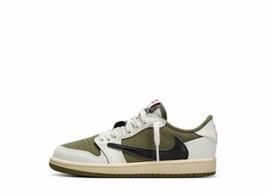 Travis Scott Nike PS Air Jordan 1 Low OG SP "Reverse Olive" 21cm DO5442-200