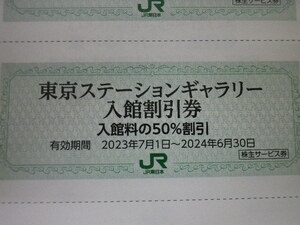 JR東日本 株主優待 東京ステーションギャラリー 即決 期限6月末 9枚まで その1