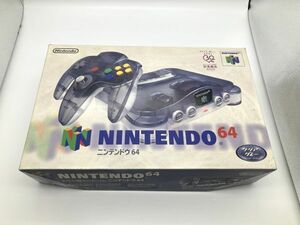 56【ND002】◆ジャンク◆ NINTENDO64 N64 ニンテンドー64 本体 コントローラー NUS-001 NUS-005 JUSCO限定 クリアグレー