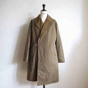 comoli タイロッケンコート 14F-04002 サイズ0 コモリ 極美品 tie locken coat コットン ポリエステル ナイロン 裏地 ウール 1LDK ベルト