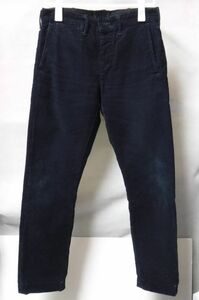 RRL ダブルアールエル INDIGO CORDUROY PANTS コーデュロイ パンツ 28 紺