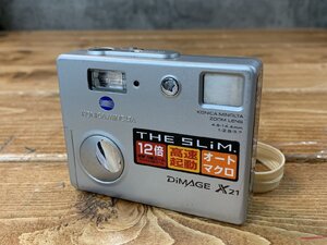 【H2-0370】KONICA MINOLTA DiMAGE X21 コンパクトデジタルカメラ 通電確認済 現状品 東京引取可 同梱可【千円市場】