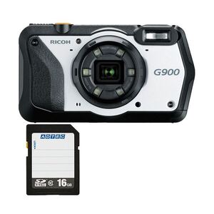 【新品】防水・防塵・耐衝撃・耐薬品デジタルカメラ G900 + 16GB SDHCメモリカード 1セット