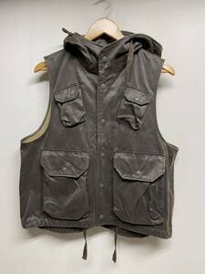 【Engineered Garments エンジニアードガーメンツ】 Field Vest フィールドベスト S コットン グレー アメカジ 2410oki k