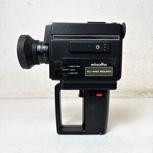 254＊中古 MINOLTA XL-440 SOUND フィルムカメラ レンズ ZOOM ROKKOR MACRO 1:1.2/8.5-34 動作未確認 現状品＊