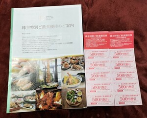 ◆新品 未使用　株主優待　AFCグループ　飲食店舗　割引券5,000円分　なすび　さいか屋　FSC　特別　まとめて　セット