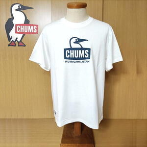 【送料185円】 CHUMS チャムス 半袖Tシャツ Booby Face (S) ホワイト / ch01-2278