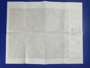 50000分の1地形図【井川】国土地理院発行・昭和62年修正・平成元年発行　〈大井川鉄道井川線・寸又峡林道・寸又峡温泉・畑薙第一ダム〉