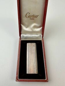 【31ES】Cartier カルティエ ガスライター シルバーカラー 箱付き 着火未確認