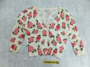 FOREVER21 フォーエバー21 花柄プリント 総柄 Vネック カーディガン 羽織り フェミニン エレガント おしゃれ かわいい