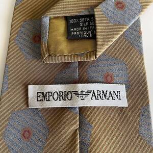 EMPORIO ARMANI(エンポリオアルマーニ) ブラウン青六角形ネクタイ