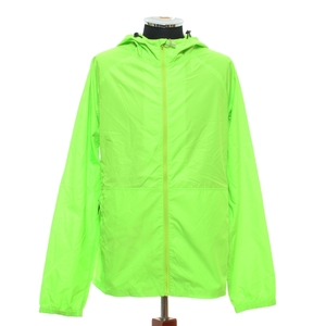 ●322417 未使用品 GRAMiCCi グラミチ ●ランニングマンレインパーカー RUNNNINGMAN RAIN PARKA GUJK-18S063 サイズM メンズ ネオン