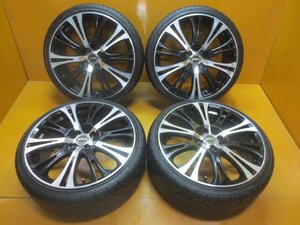 ☆スピスタ☆タイヤホイール　OEP222　ブラポリ　コンパクトカー アクア インサイト　7.5J +48 100-4　205/35R18　R18669　中古　24