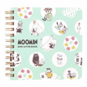 ★新品　レターセット　ムーミン　リングミニレターブック　カード風のダイカット便箋　郵送は不可　Moomin