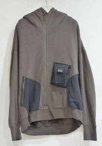 20SS JULIUS CONTRAST HOODIE DUST ユリウス コントラストフーディー パーカー 4 Y-283702