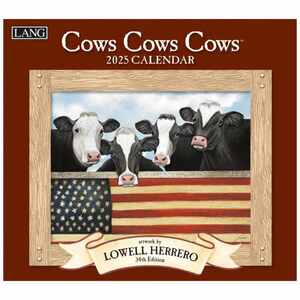 2025 Calendar LANG ラング 壁掛けカレンダー2025年 Lowell Herrero Cows Cows Cow