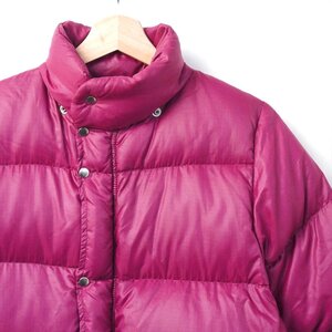 70s ビンテージ THE NORTH FACE ノースフェイス ダウンジャケット タグ無 茶タグ時代 ラズベリー ミントコンディション