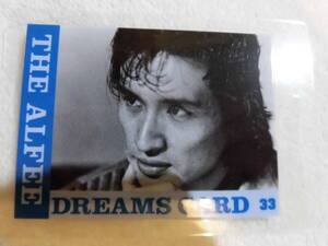 THE ALFEE 　DREAMS CARD 80年代　No.33　高見沢さん