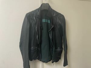 GIORGIO BRATO　ジョルジオブラット　OE　レザー　ライダース カーキ 国内正規品