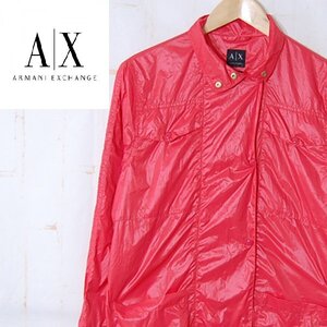 アルマーニエクスチェンジ ARMANi EXCHANGE■ナイロンジップジャケット　■XS■オレンジ系 ※NK4612249