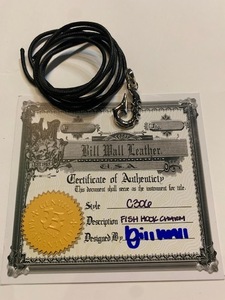 Bill Wall Leather ビルウォールレザー BWL フィッシュホック 革紐 フィッシュ 釣り針 シルバー 新品 在庫あります すぐに納品できます