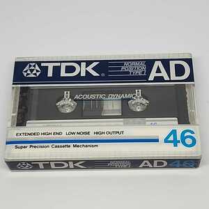 TDK　AD 46　ノーマル　カセットテープ　往復46分　未開封品