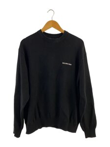 BALENCIAGA◆Political Campaign Sweater/ニット・セーター/S/コットン/BLK/675292 T3176