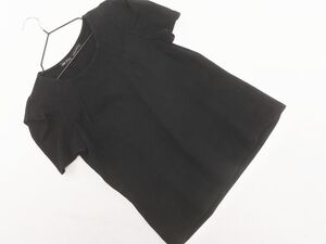 ZARA basic ザラ ベーシック カットソー sizeM/黒 ■◆ ☆ ehc0 レディース