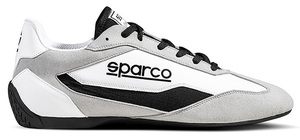 SPARCO（スパルコ） ドライビングシューズ S-DRIVE（ホワイトxブラック）39サイズ（24.5cm）