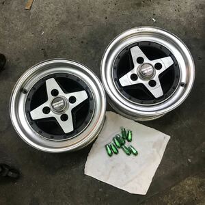 レアホイール　ハヤシレーシング コマンド 14inch 6j+15 PCD114.3 4穴　HAYASHI RACING ＣＯＭＭＡＮＤ　旧車　カプチーノに