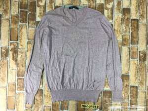 B:MING LIFE STORE by BEAMS ビーミングライフストア ビームス レディース Vネック 薄手 ニットソー ピンク 綿ナイロン・シルク10% M