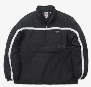 Supreme/LACOSTE シュプリーム ラコステ Puffy Half Zip Pullover Black Size S 19FW パフィ ハーフ ジップ プルオーバー 黒 新品未着用品