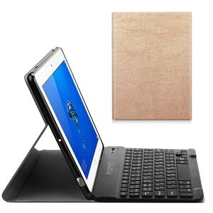 SoftBank MediaPad M3 Lite s / HUAWEI MediaPad M3 Lite 8.0 専用 超薄レザーTPUケース付き Bluetooth キーボード US配列☆ローズゴールド