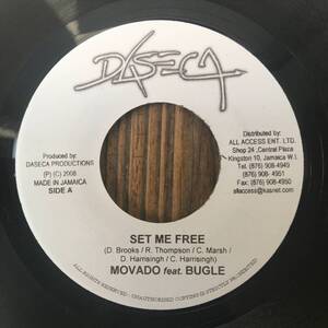 ★送料込み！2008！コンビネーション！【Movado* (Mavado) Feat. Bugle - Set Me Free】新品7inch！Daseca JA