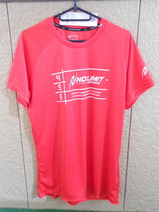 ◎未使用ニシ・スポーツ ニシNISHI 陸上 アスリートプライドTシャツ 半袖シャツOサイズ レッド NO LIMIT ATHLETE N63-082◎